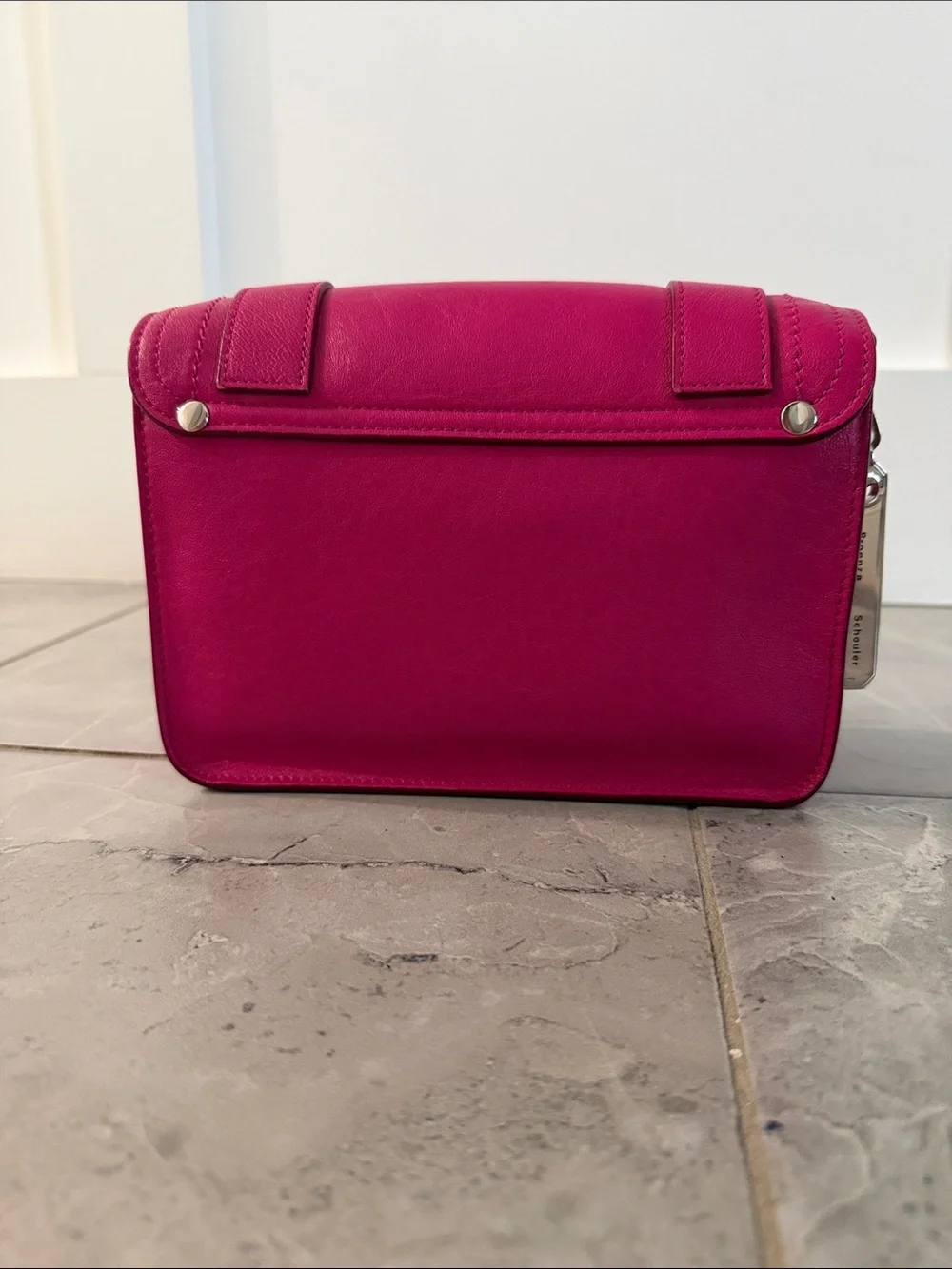 Proenza schouler ps1 mini Bright Pink Leather Crossbody Bag